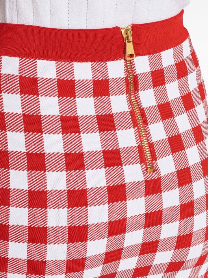 Skirts 38 Balmain Gingham Skirt Brand