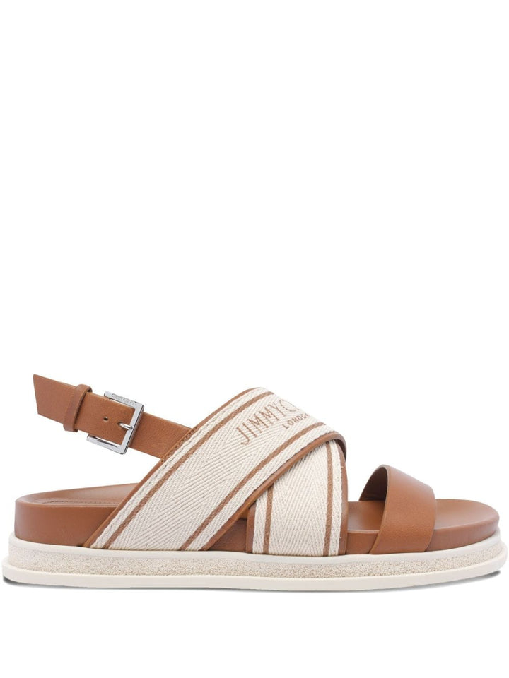 Sandals Jimmy Choo Sandals Leather Brown Brand