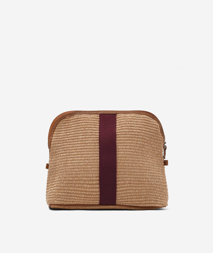 My Style Bags Cosmetic & Toiletry Bags My Style Bags Straw Cosmetic Bag - Large Bordeaux My Style Bags Personalised Straw Cosmetic Bag - Large Bordeaux Brand