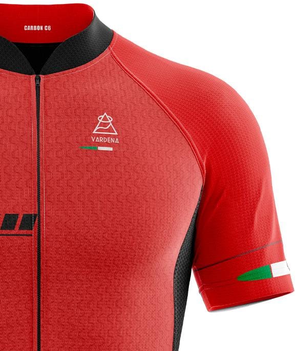 Vardena Cycling Jersey Vardena F1 Red Full Carbon Cycling Jersey Vardena Full Carbon Jersey F1 Red Brand