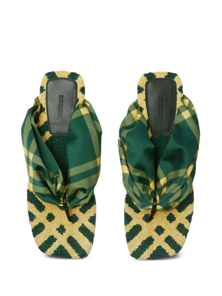 Burberry Sandals 38.5 Burberry Sandals Green Citron Burberry Sandals Green Citron Brand