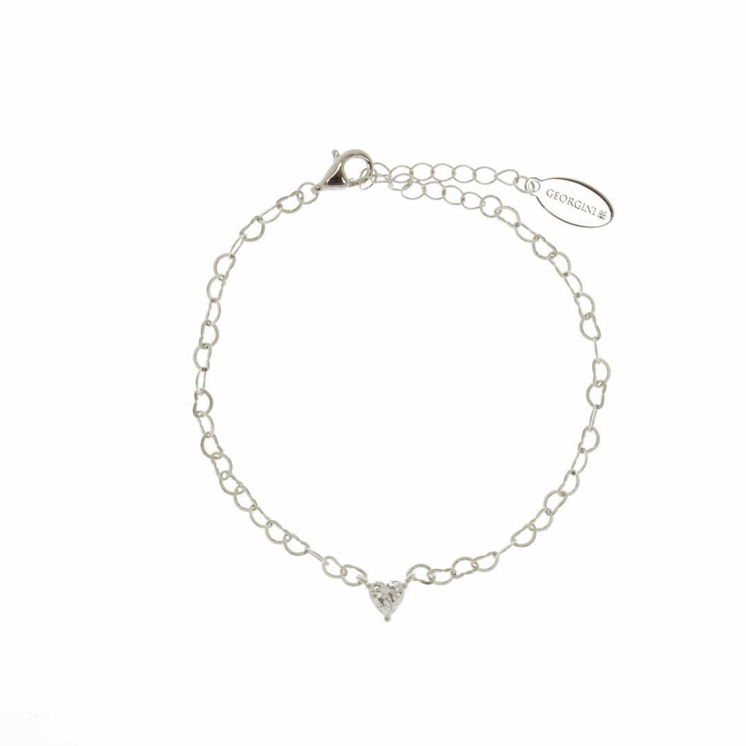 Georgini Bracelet Georgini Sweetheart Heart Chain Bracelet Silver Brand