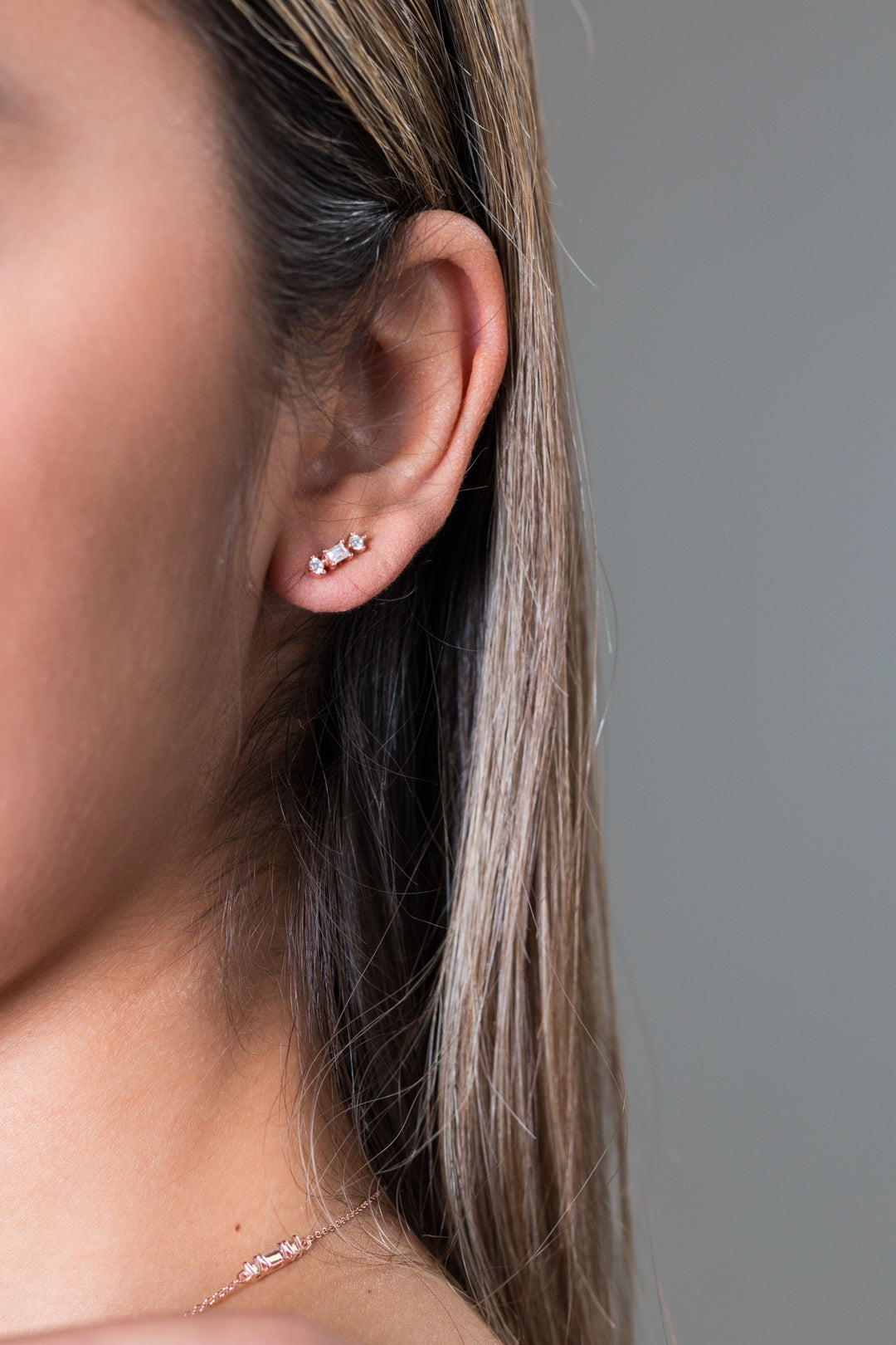 Georgini Earring Georgini The Layered Edit Tolu Earring Rose Gold Brand