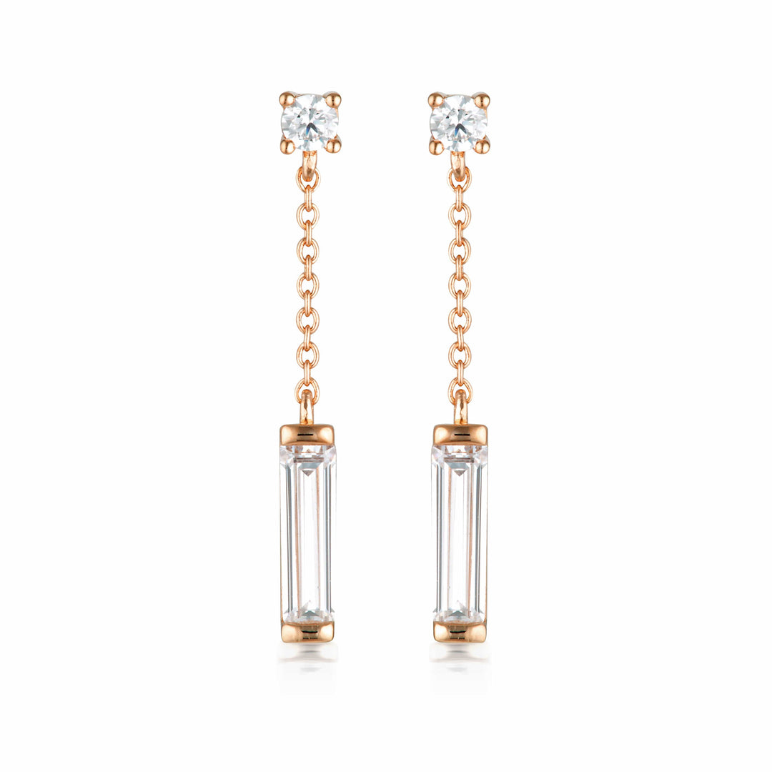 Georgini Earring Georgini The Layeted Edit Tlieta Earring Rose Gold Brand