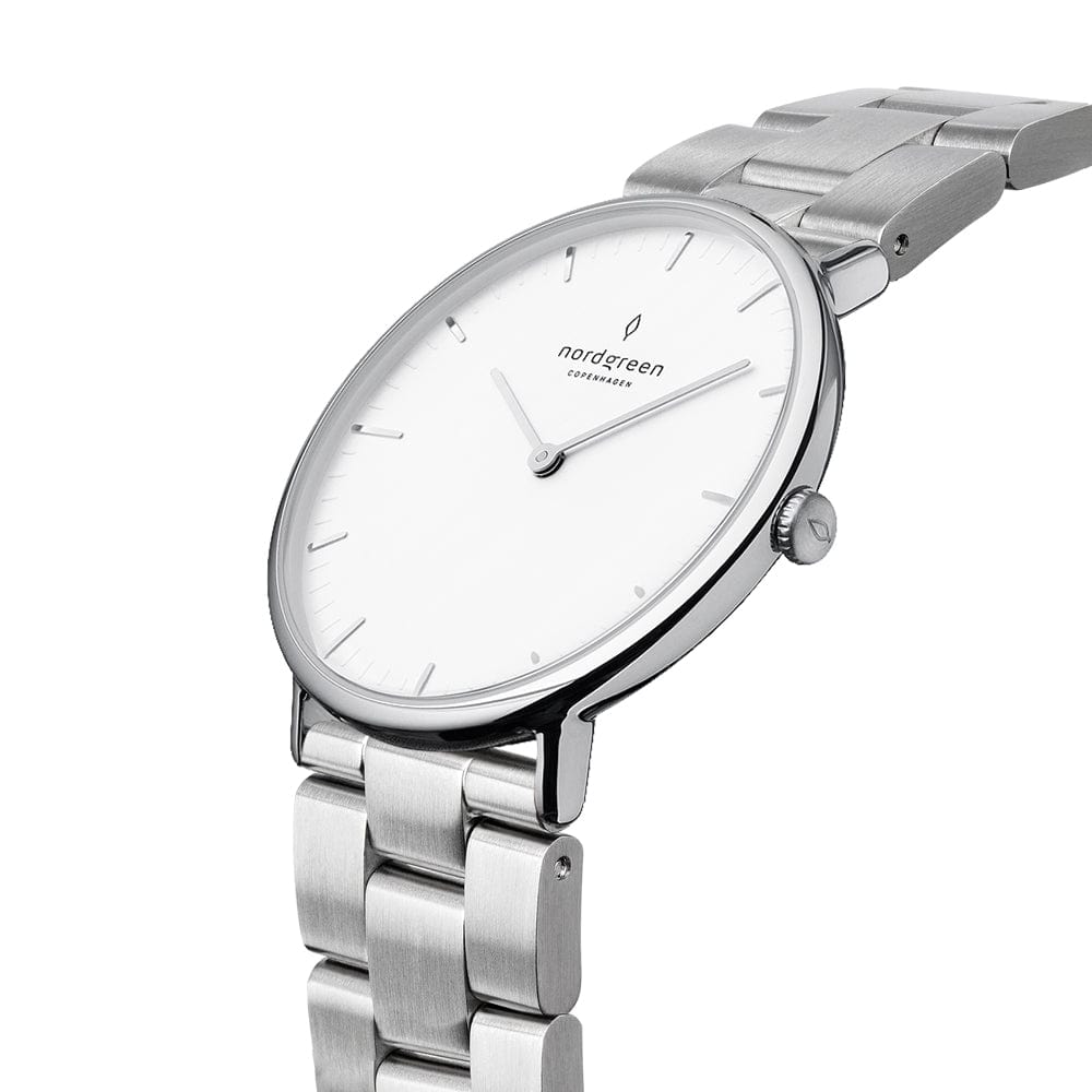 Nordgreen Watch Nordgreen Women's Native 32mm Silver Luxury Dress Watch Brand