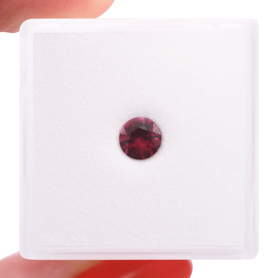 0.52 Carat Red MOZAMBIQUE Round Ruby