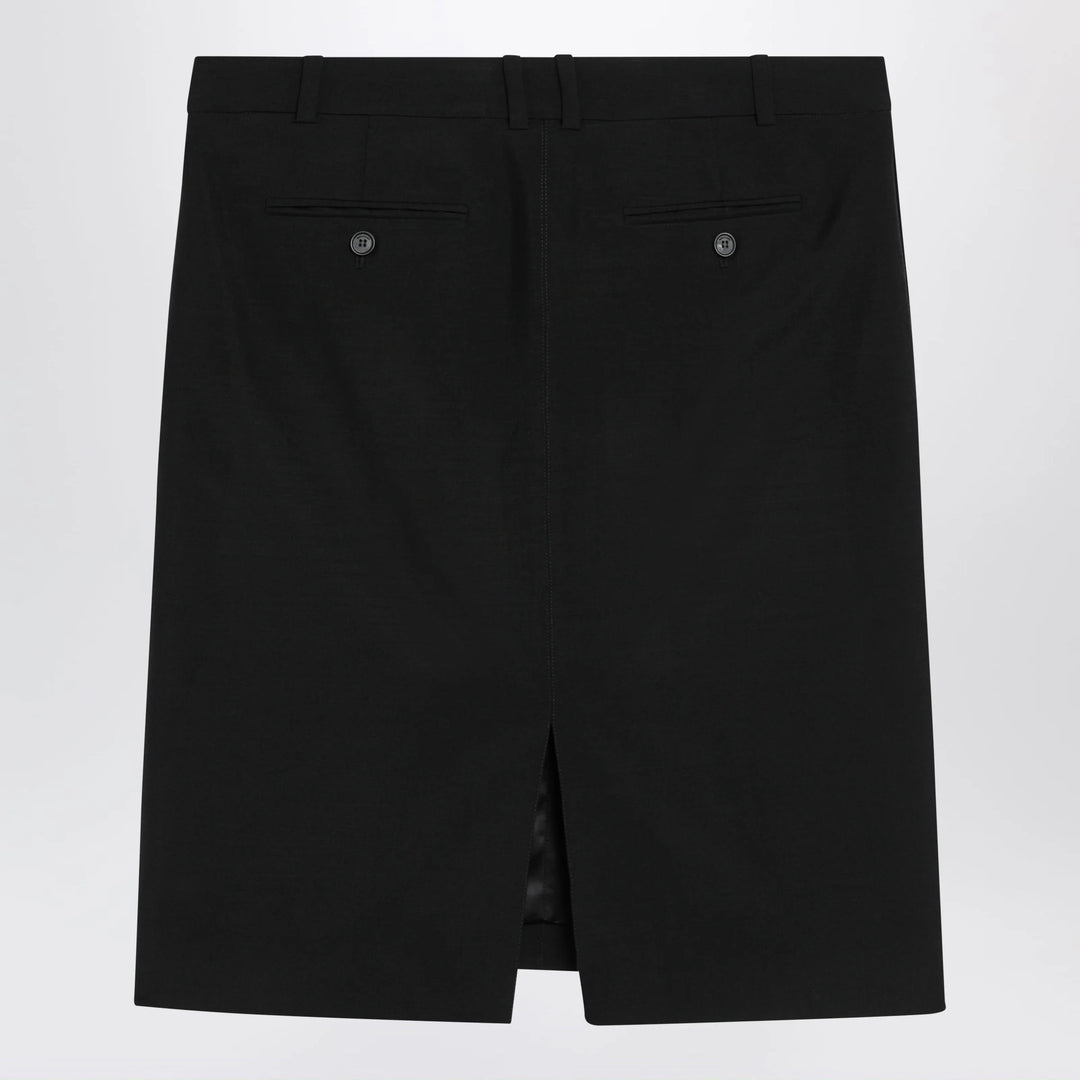 Ferragamo - Black wool and mohair skirt