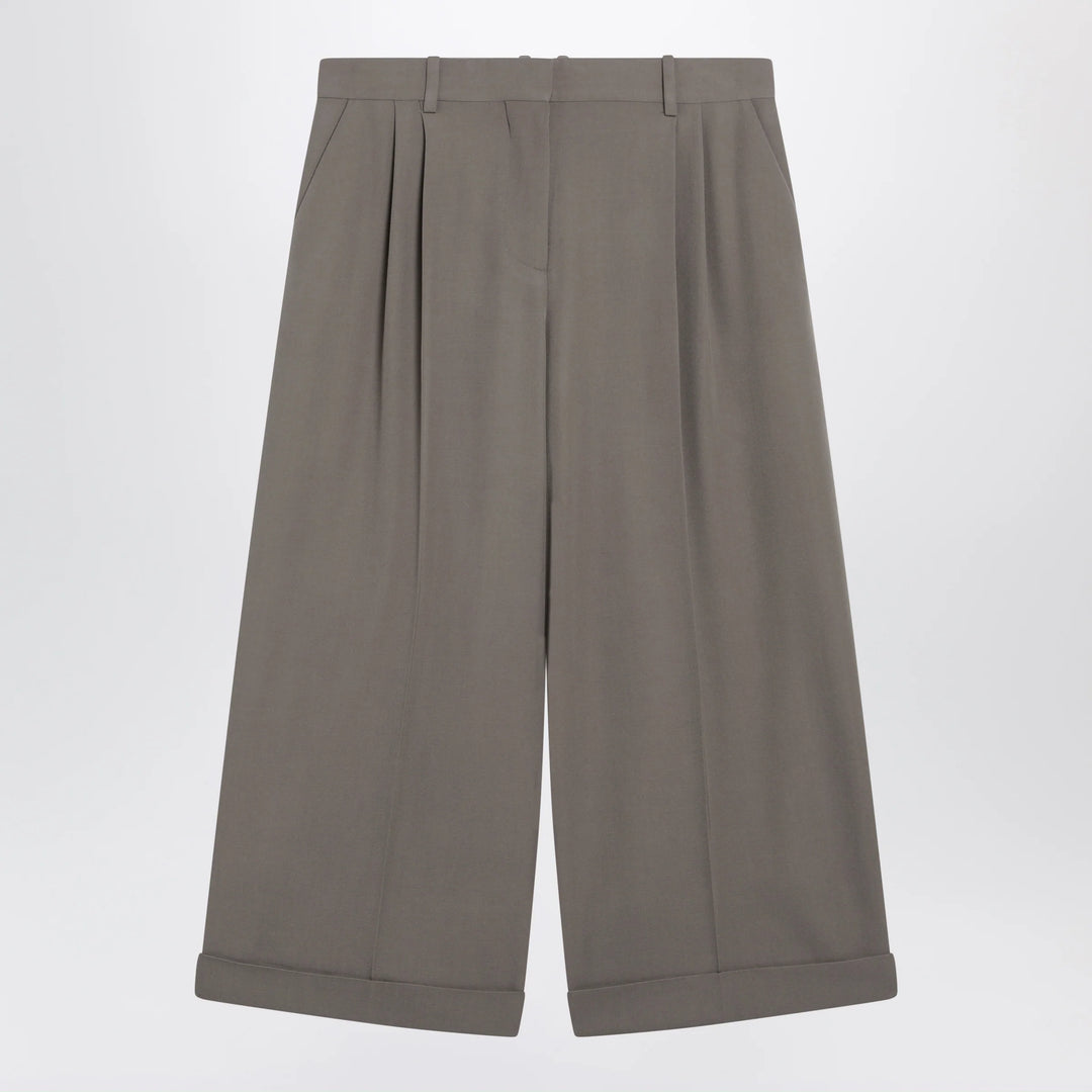 The Row - Dust cropped wool trousers