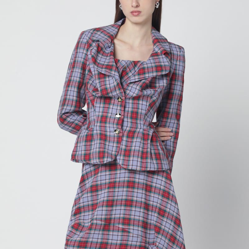 Coats & Jackets Vivienne Westwood - Drunken jacket with tartan pattern - 42 IT Brand