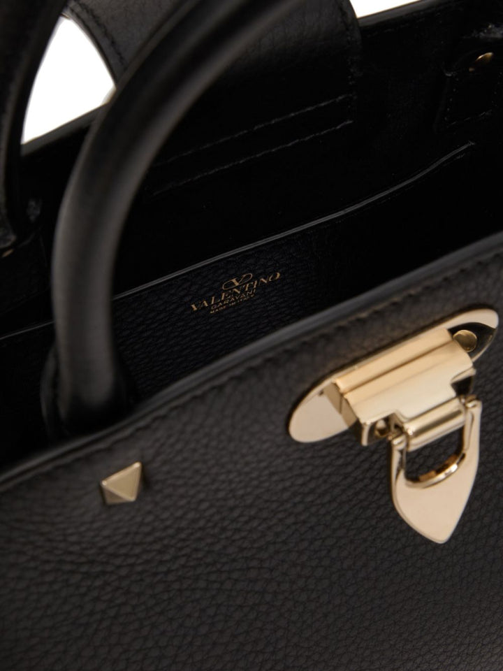 Valentino Garavani Rockstud Small Handbag In Grainy Calfskin