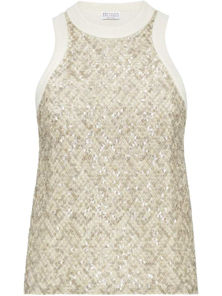 Brunello Cucinelli Beige Top