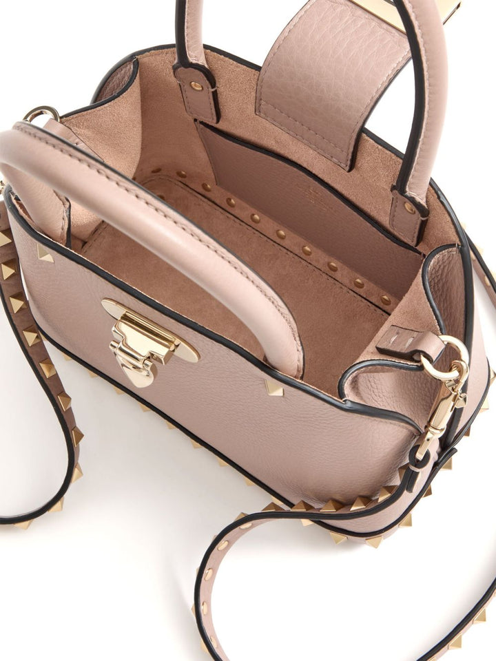 Valentino Garavani Rockstud Small Handbag In Grainy Calfskin