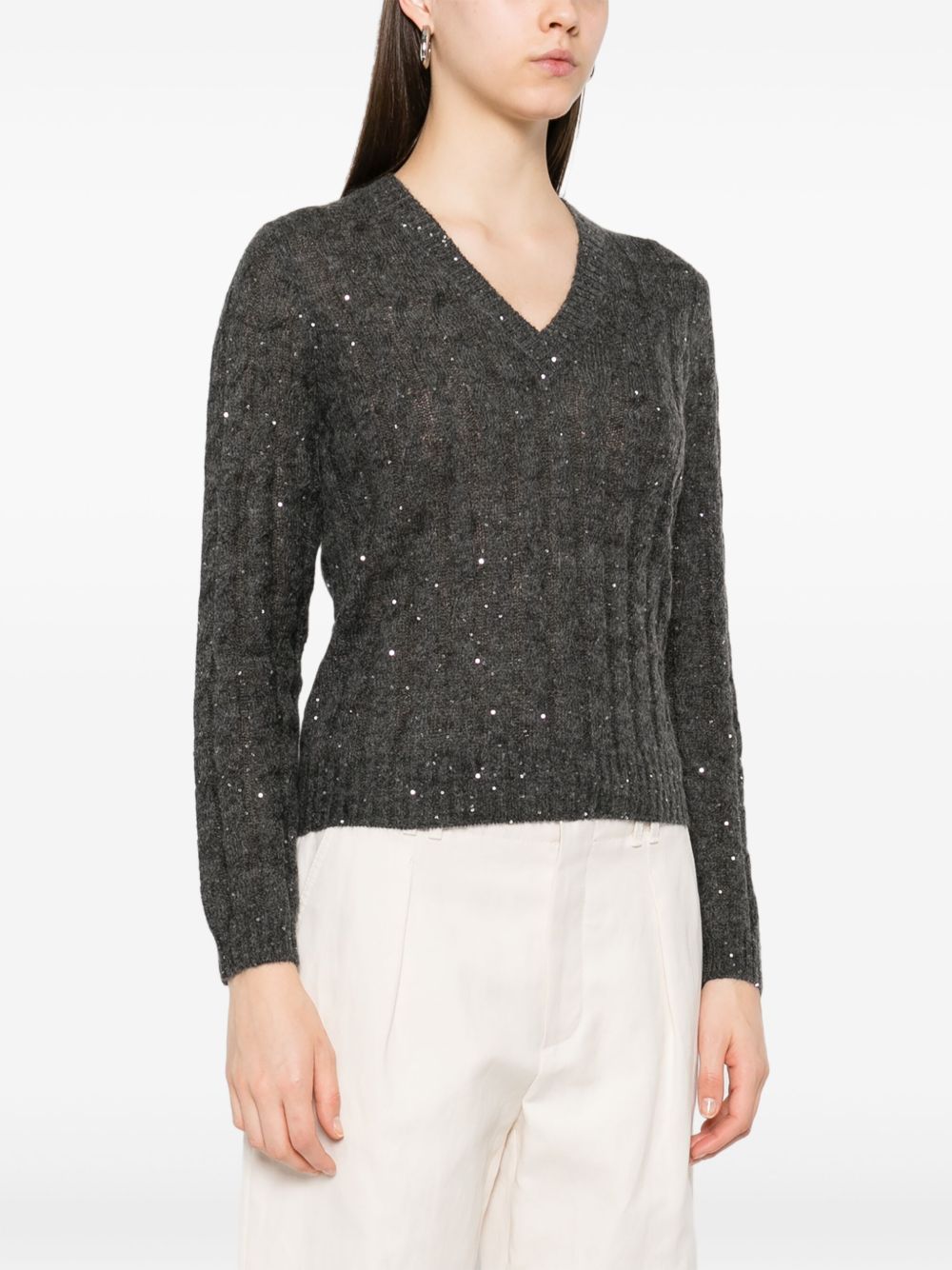 Brunello Cucinelli Sweaters Grey