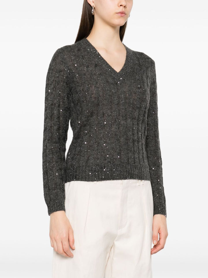 Brunello Cucinelli Sweaters Grey