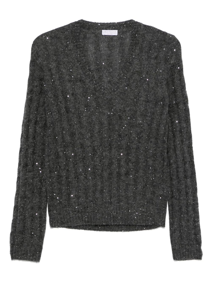 Brunello Cucinelli Sweaters Grey