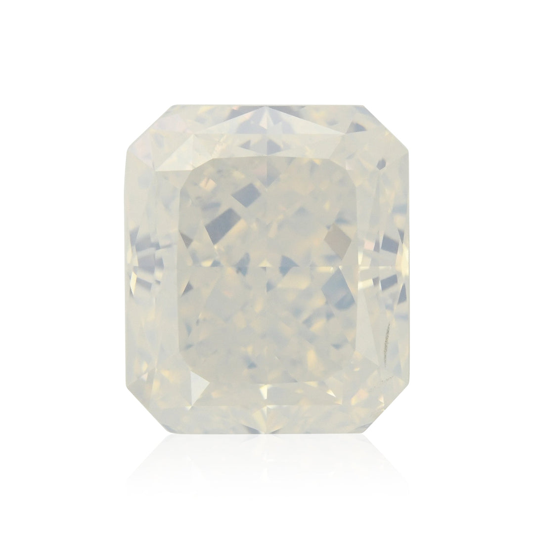 2.02 Carat Fancy White Radiant Diamond I2 GIA