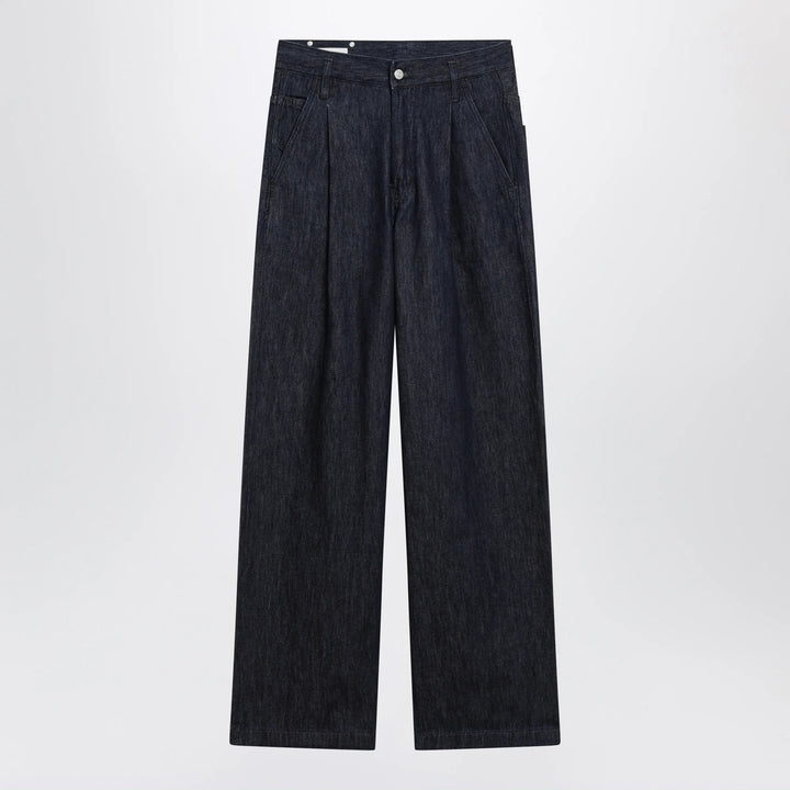 Dries Van Noten - Wide-leg indigo blue jeans