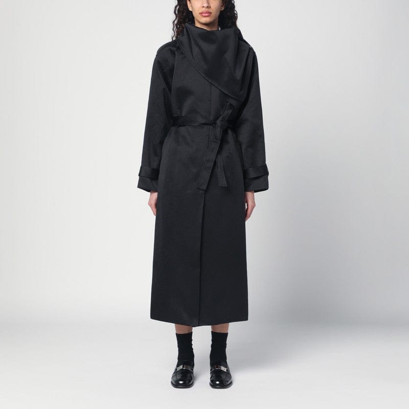 Coats & Jackets the garment - Black cotton-blend Kelly trench coat - 6 UK Brand
