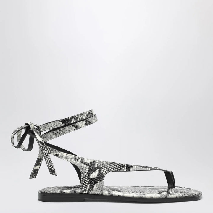 A.EMERY - The Heidi Sandals snake-effect in leather
