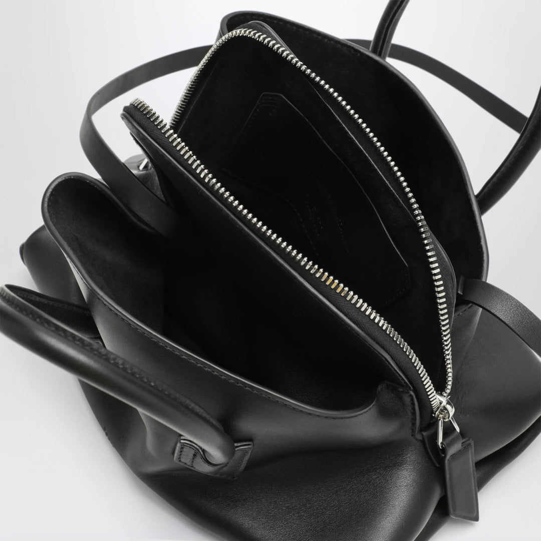 The Attico - Black leather La Passeggiata Mini bag