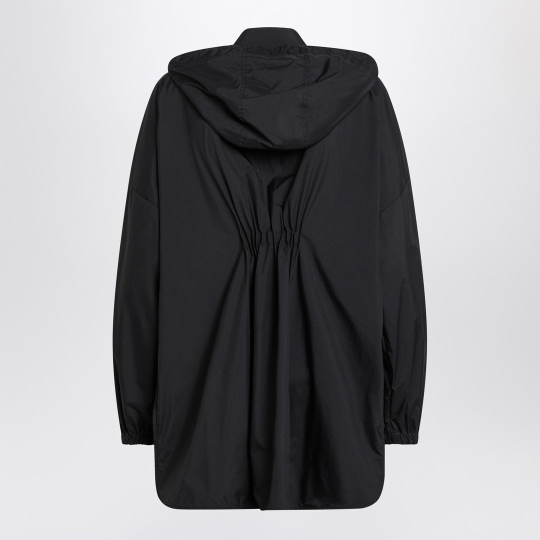 Moncler Black zip parka in nylon