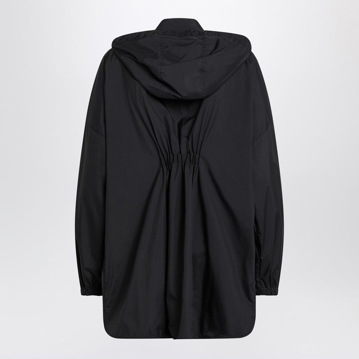 Moncler Black zip parka in nylon