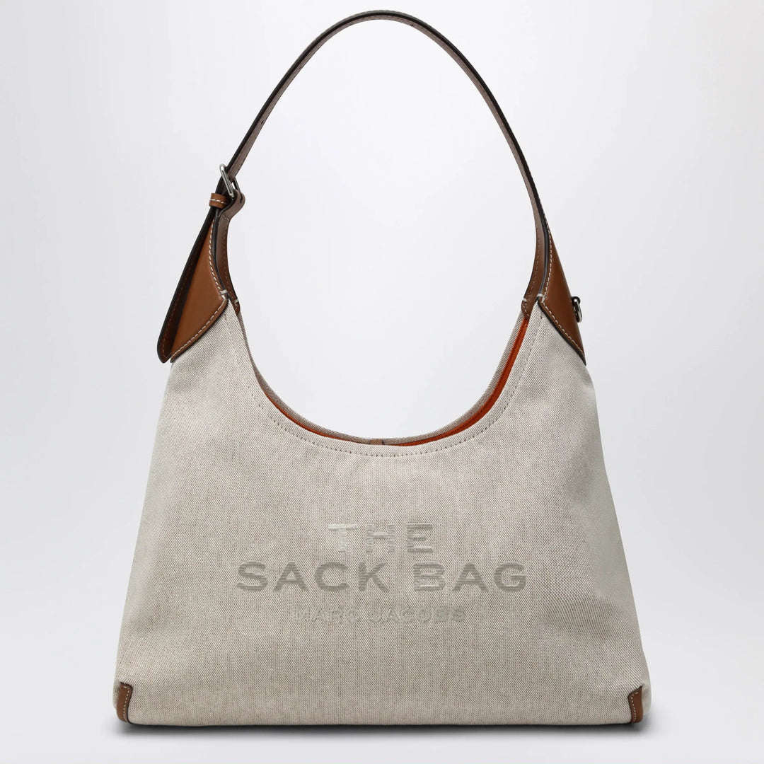 Marc Jacobs - Sack Bag bucket bag in canvas and leather beige/argan