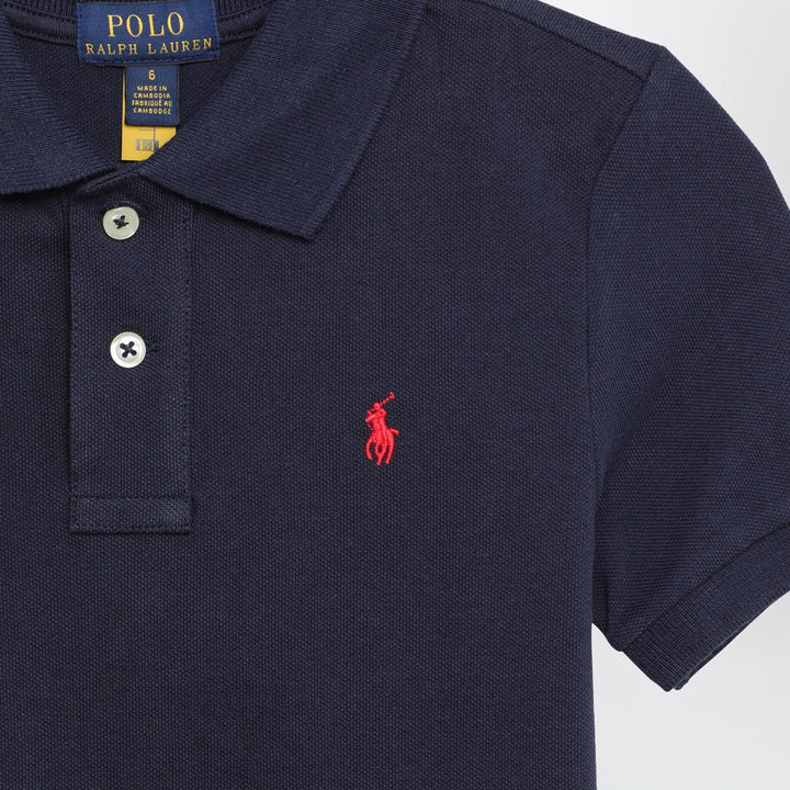 Polo Ralph Lauren - Blue navy cotton polo shirt with logo