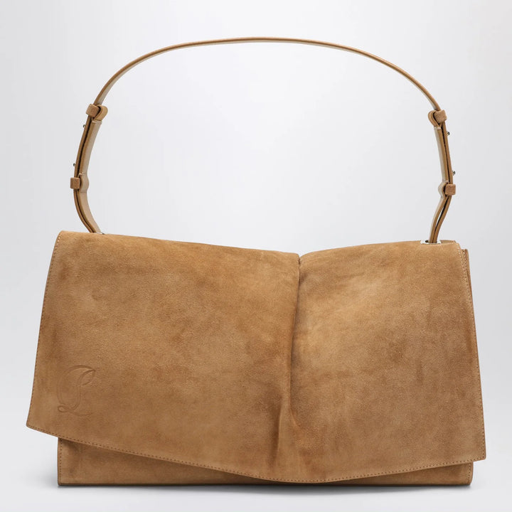 Christian Louboutin - Baggy small beige shoulder bag in suede