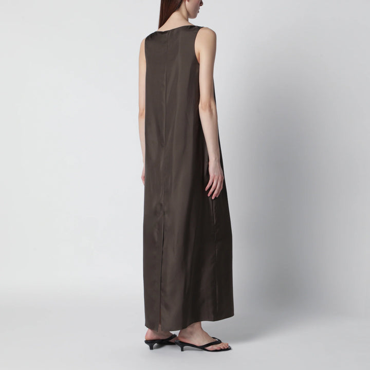 Róhe - Earth-tone silk dress