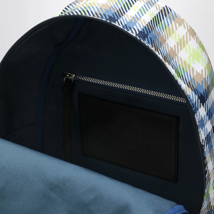 Vivienne Westwood - Medium backpack with George check pattern and logo