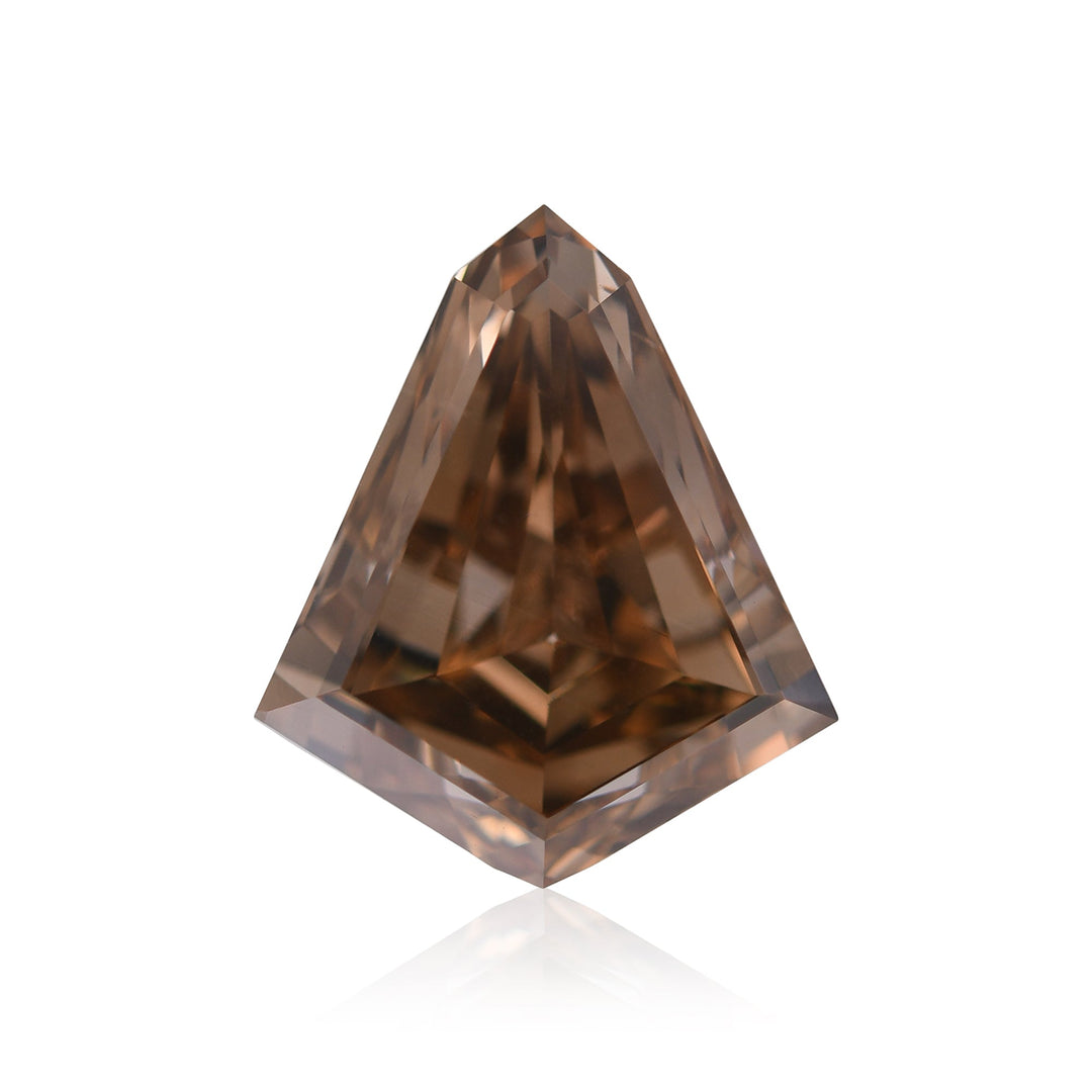 5.00 Carat Fancy Dark Orangy Brown Kite Diamond SI1 GIA