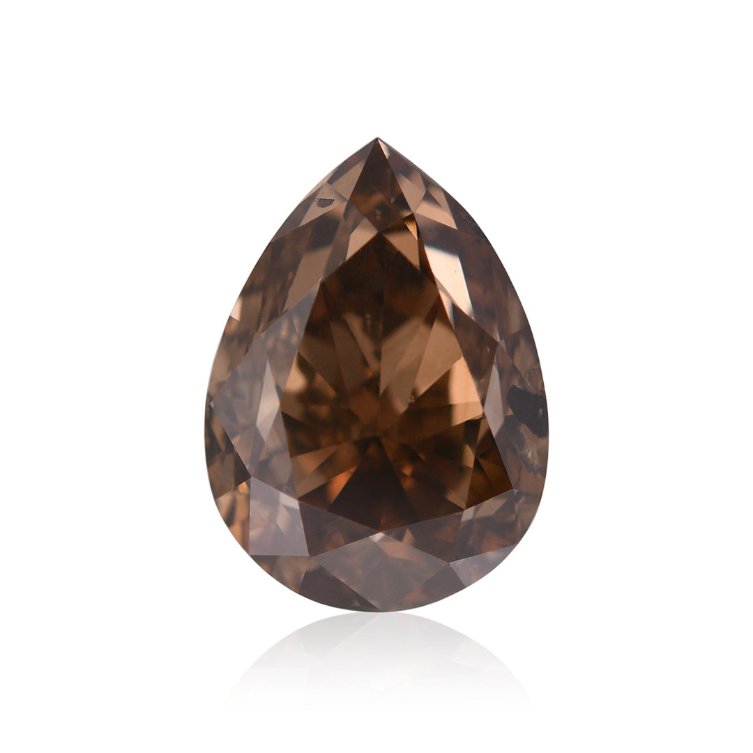 5.05 Carat Fancy Dark Orange Brown Pear Diamond (SI1) GIA