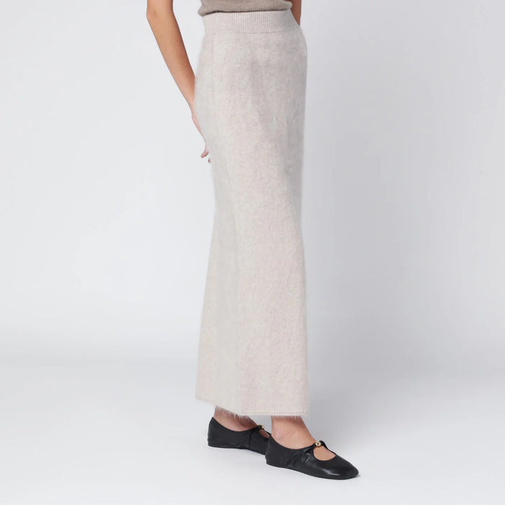 ALMADA LABEL - Umi skirt in taupe cashmere