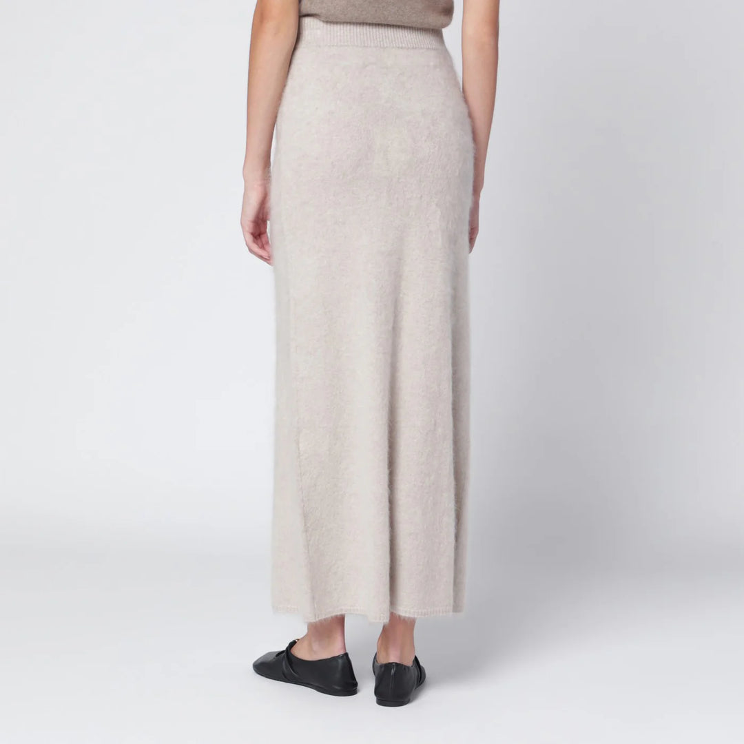 ALMADA LABEL - Umi skirt in taupe cashmere