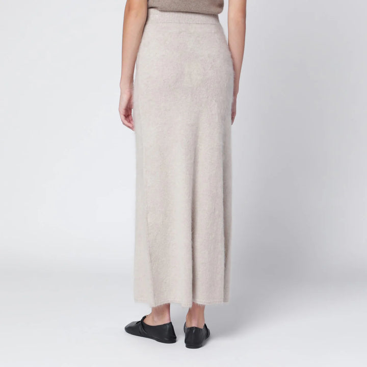 ALMADA LABEL - Umi skirt in taupe cashmere