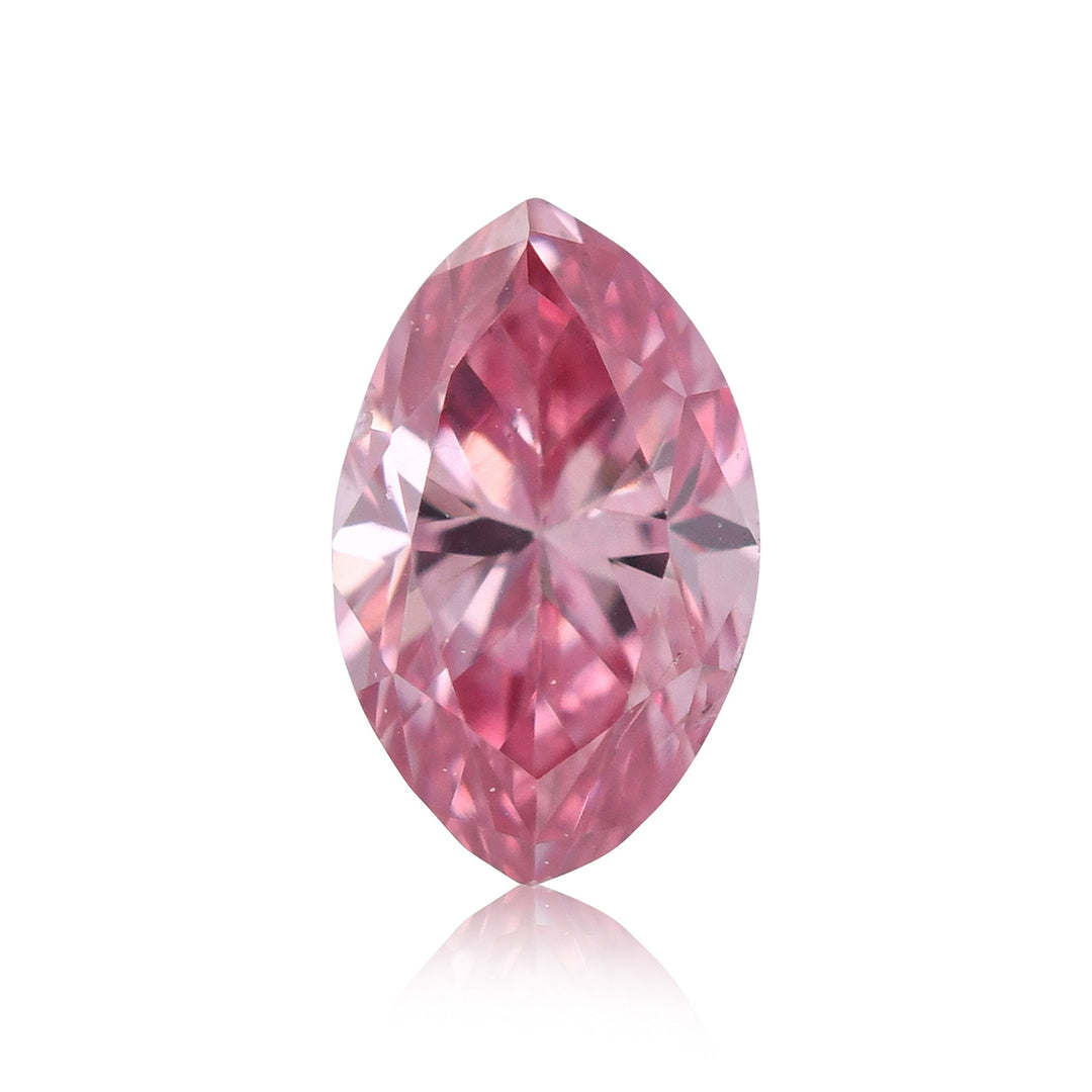 0.14 Carat Fancy Intense Pink Marquise Diamond (SI2) GIA