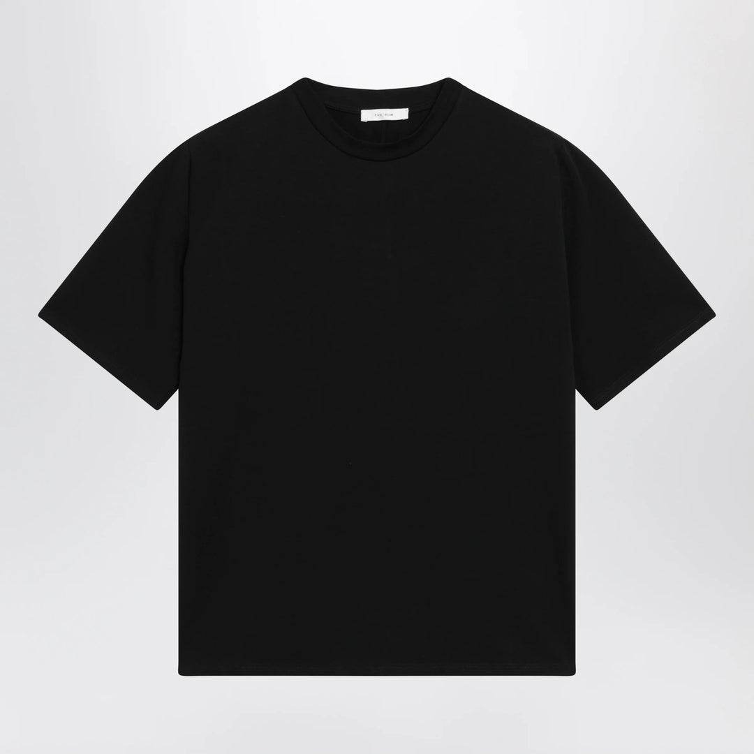 The Row - Black cotton short-sleeve crewneck T-shirt