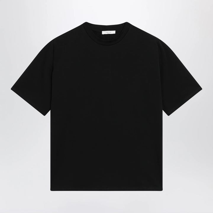 The Row - Black cotton short-sleeve crewneck T-shirt