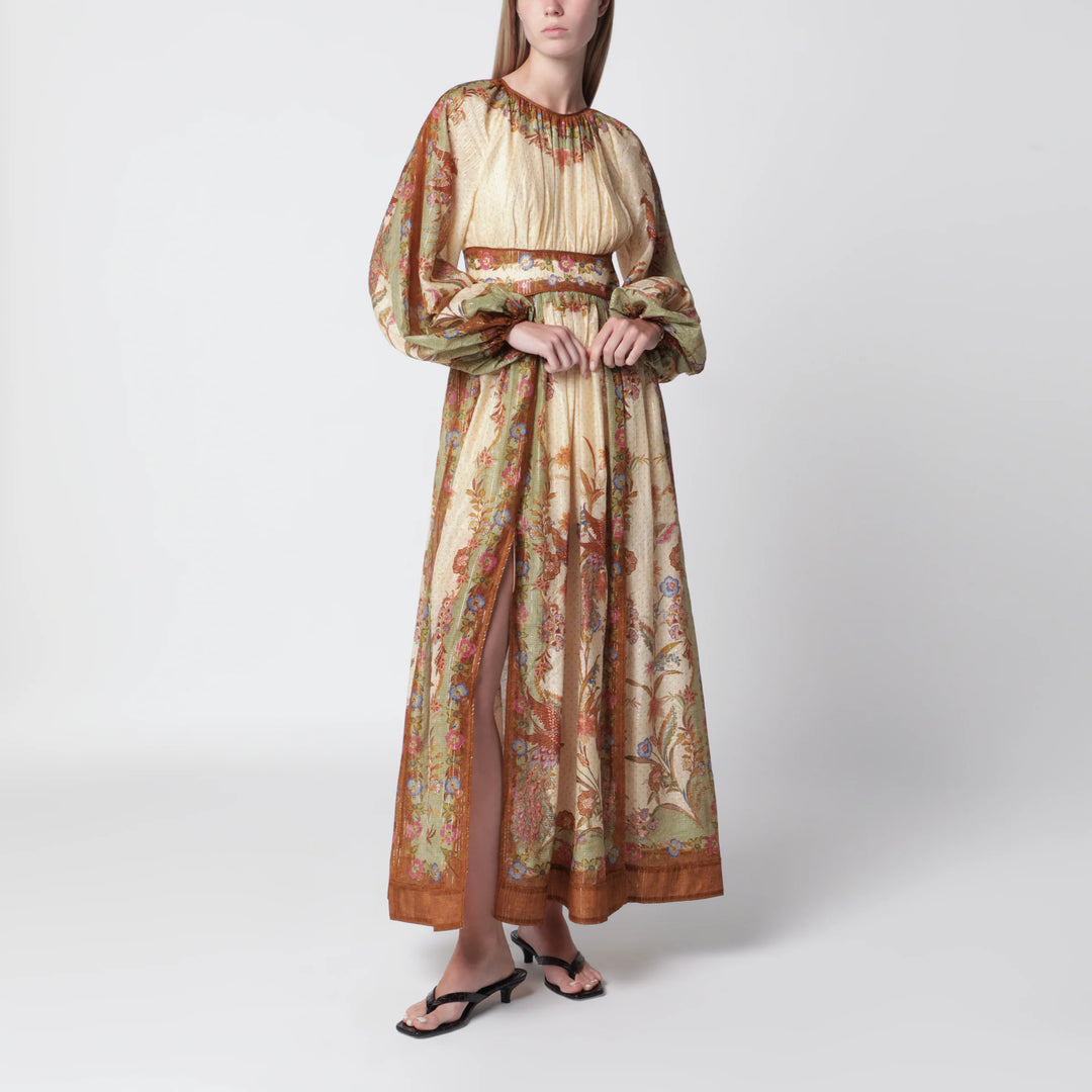 ZIMMERMANN - Cream cotton and silk Indra maxi dress
