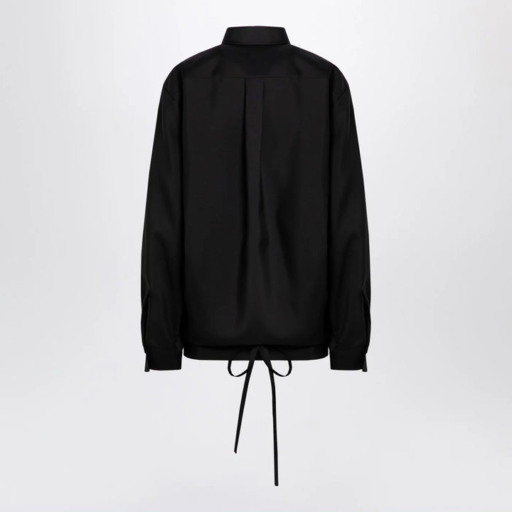 Valentino - Black shirt with drawstring