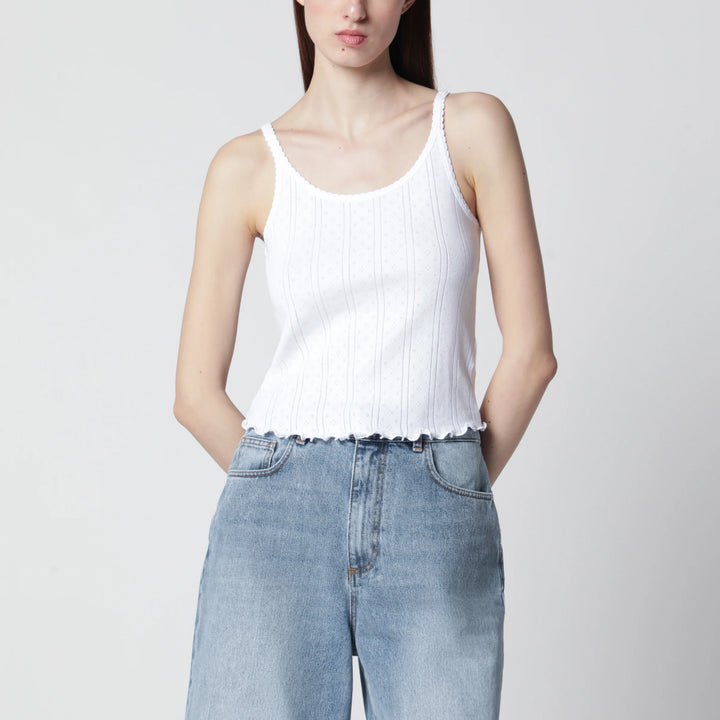 Róhe - White organic cotton tank top