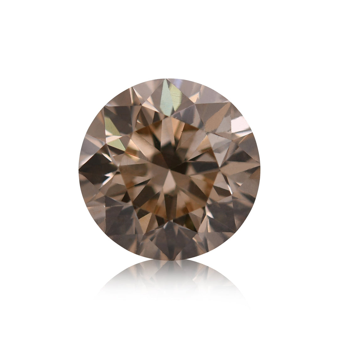 1.50 Carat Light Brown Round Diamond SI2 GIA