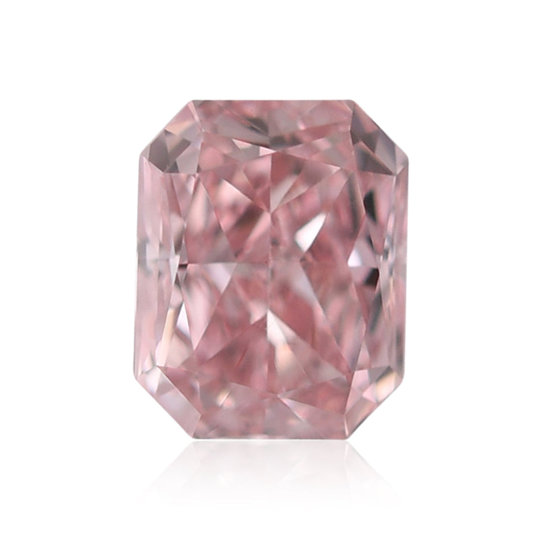 0.25 Carat Fancy Intense Pink Radiant Diamond VS1 GIA