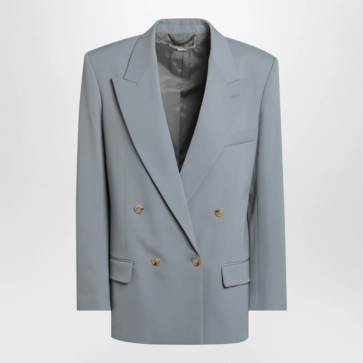 Stella McCartney - Light grey wool double-breasted jacket