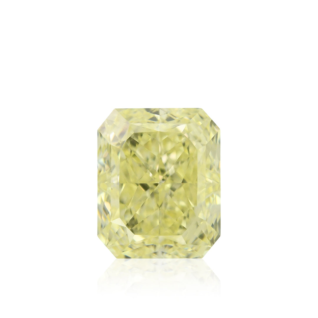 1.35 Carat Fancy Light Yellow Radiant Diamond VVS1 GIA