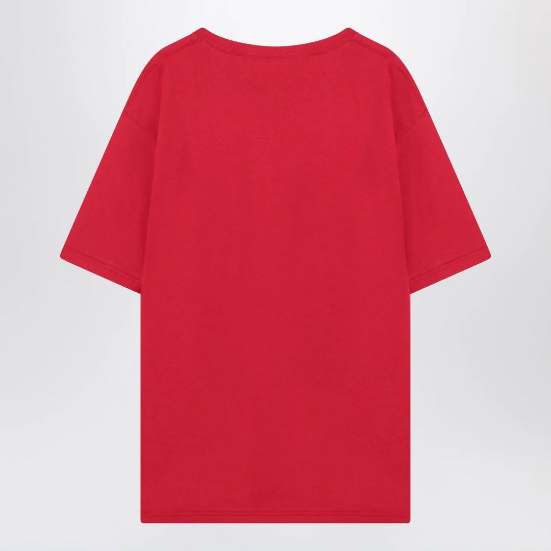 Valentino - Red T-shirt with Chez Valentino print
