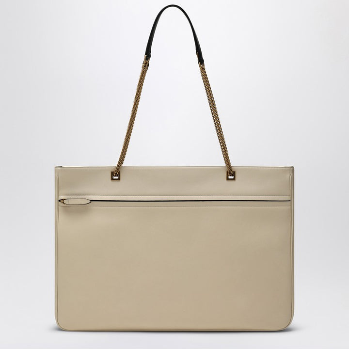 Valentino Garavani Large Viva Superstar bag in butter white/black
