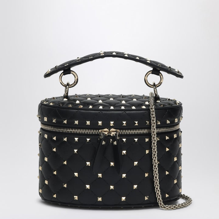 Valentino Garavani Small black Rockstud bucket bag