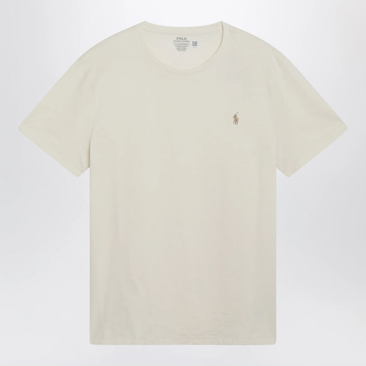 Polo Ralph Lauren - Cream Cotton Custom Slim-Fit T-Shirt